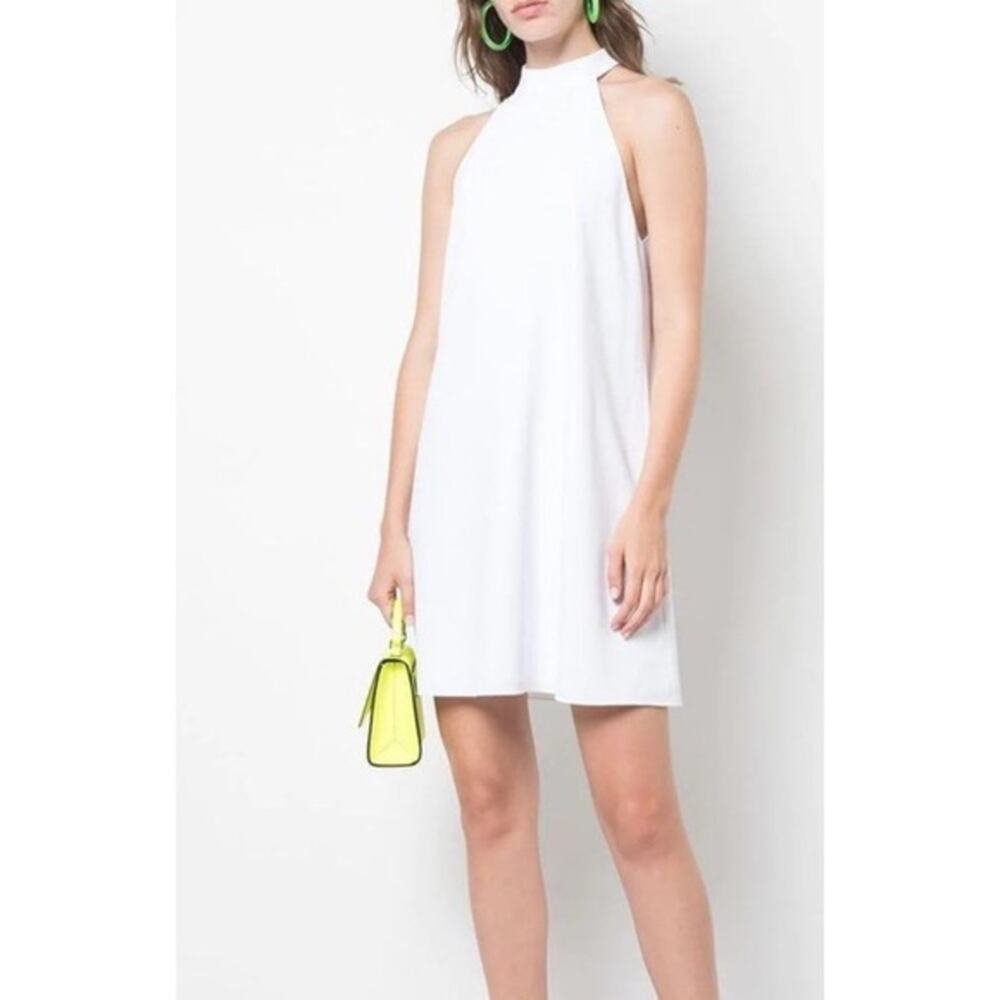 Alice + Olivia White Susanna Swing Dress
